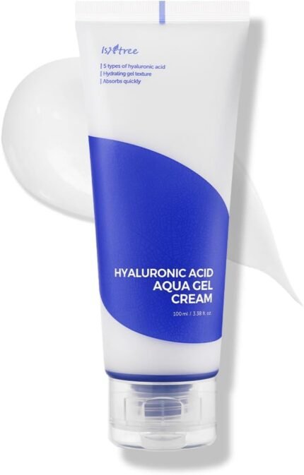 ISNTREE Hyaluronic Acid Aqua Gel Cream 100ml, 3.38 fl oz | Korean Skincare | Lightweight Moisturizer | Quick-Absorbing Hydration | For Oily to Combination Skin